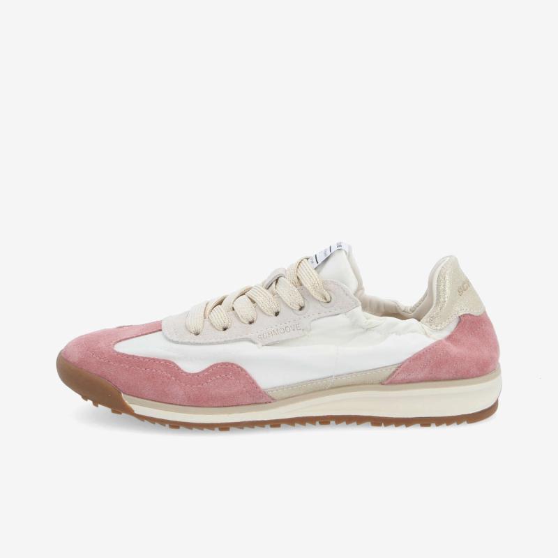CAMDEN SNEAKER W - NYL/SDE/CRYSTAL - BLANC CASSÉ/ROSE/OR